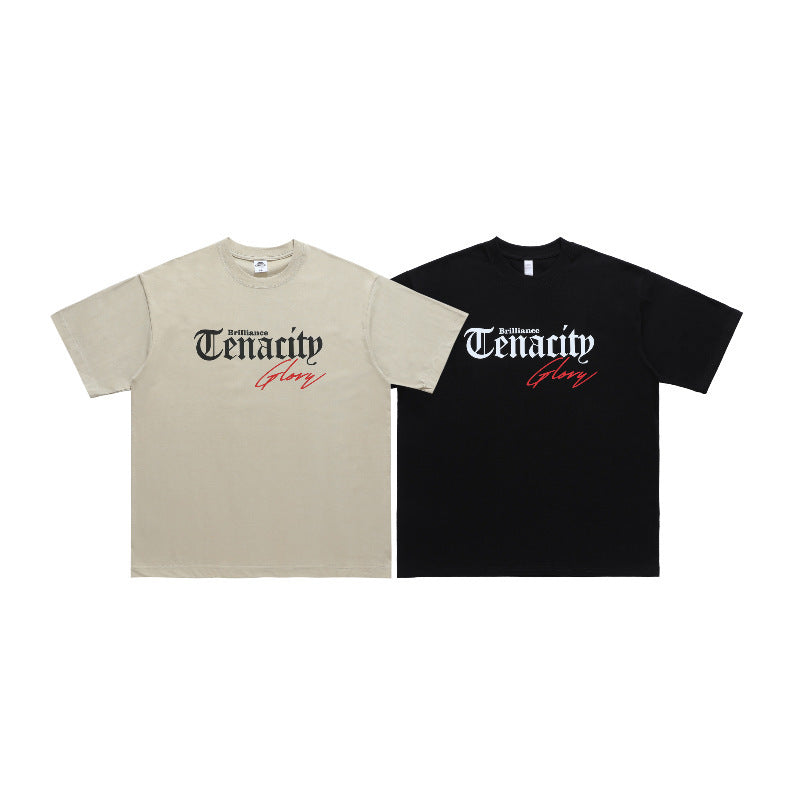 Fashion Brand Hip Hop Short Sleeve Street Men's Loose T-shirt