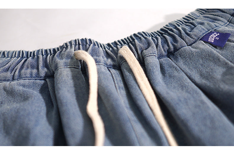 Loose Plus Size Retro Straight Shorts Men