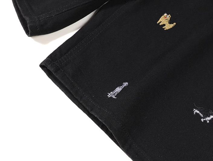 Worn Looking Washed-out Denim Shorts For Men And Women