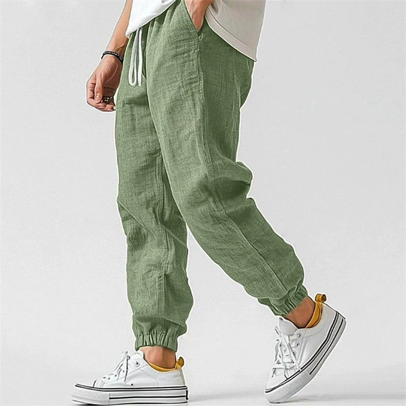Outdoors Slim-fit Ankle Banded Slacks Men