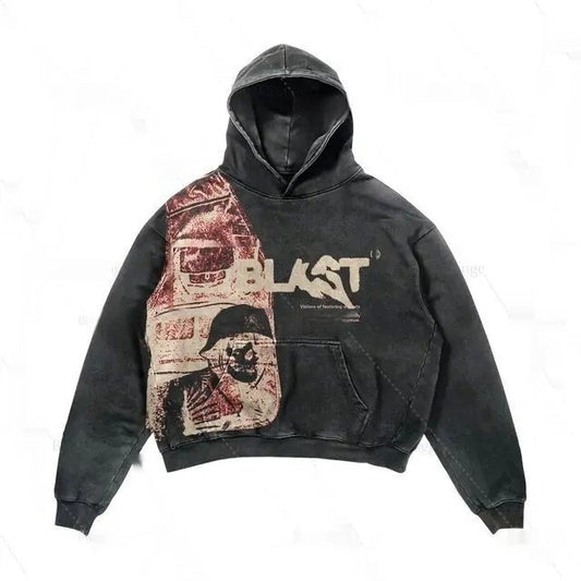 Hoodie Retro Loose Sports Sweater