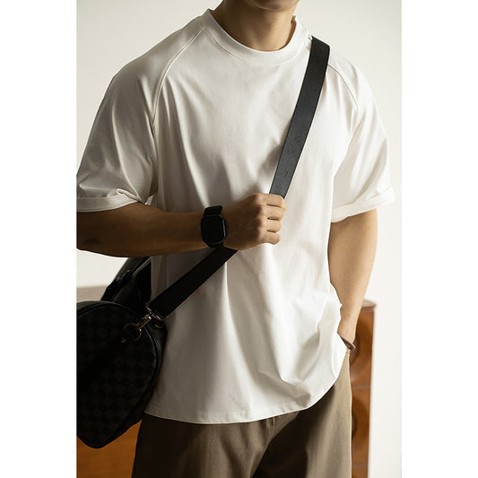 Raglan Sleeve Profile Loose T-shirt Men