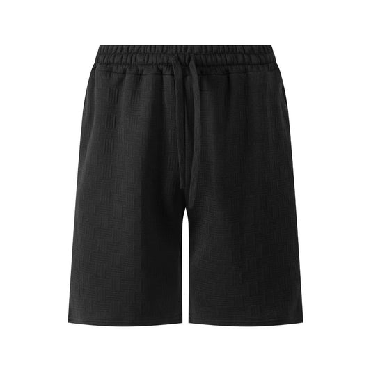 Men's Solid Color Heavy Jacquard Shorts Men