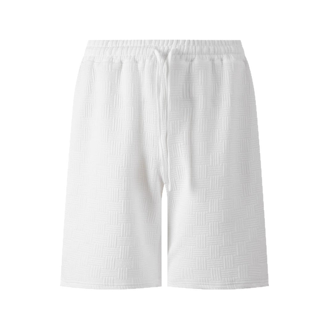 Men's Solid Color Heavy Jacquard Shorts Men