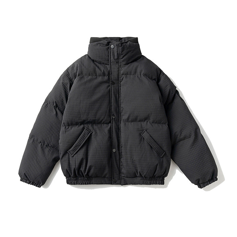 Collar Japanese-style Retro Cotton-padded Jacket For Men