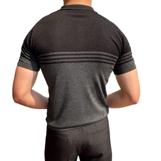 Casual Striped Thin Short-sleeved Polo Shirt