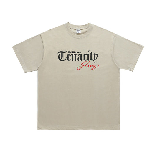 Fashion Brand Hip Hop Short Sleeve Street Men's  Loose T-shirt