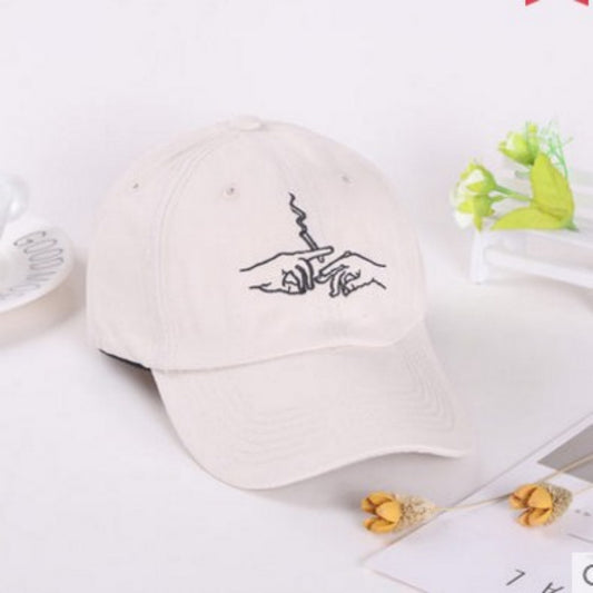 Baseball Cap Men And Women Creative Embroidery Sunshade Hat Tide