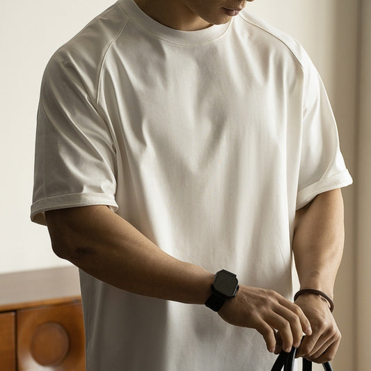 Raglan Sleeve Profile Loose T-shirt Men