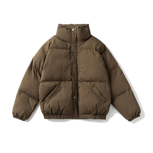 Collar Japanese-style Retro Cotton-padded Jacket For Men